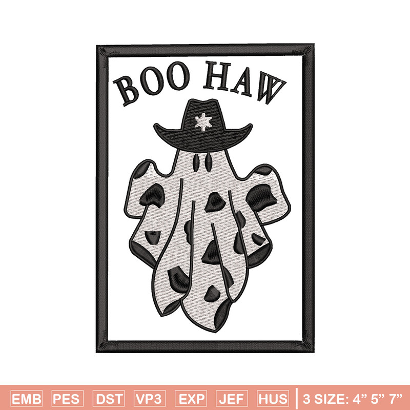 Boo haw embroidery design, Boo halloween embroidery, Embroidery file, Embroidery shirt, Emb design, Digital download.jpg
