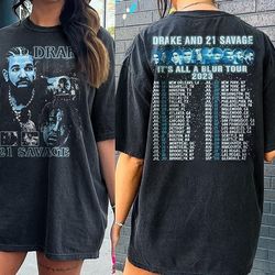drake 21 savage tour rescheduled shirt, drake it's all a blur tour 2023 shirt, 21 savage rapper , her loss tee, drake 21