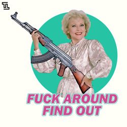 betty white fuck around find out, christmas png download