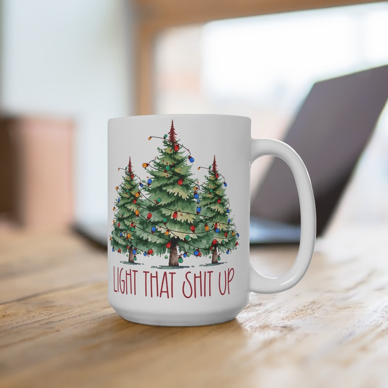 Christmas Mug, Light that Up Mug, Cute Christmas Mug, Festive Mug, Holiday Mug, Cocoa Mug, Hot Chocolate Mug, Christmas Tree Mug, Santa Mug - 4.jpg