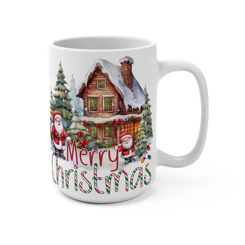 Christmas Mug, Merry Christmas Mug, Cute Christmas Mug, Festive Mug, Holiday Mug, Cocoa Mug, Hot Chocolate Mug, Santa Mug, North Pole Mug - 1.jpg