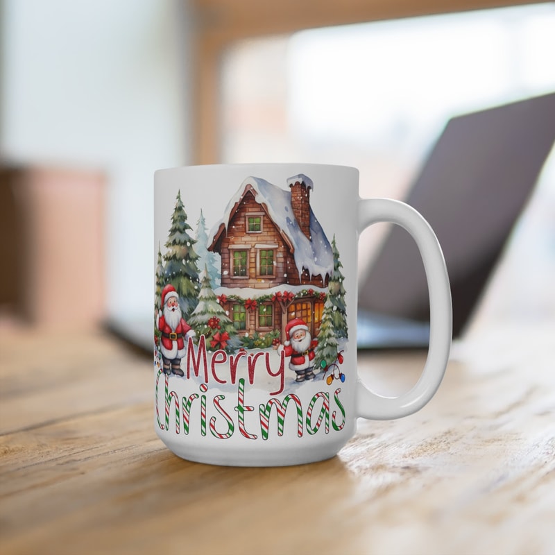 Christmas Mug, Merry Christmas Mug, Cute Christmas Mug, Festive Mug, Holiday Mug, Cocoa Mug, Hot Chocolate Mug, Santa Mug, North Pole Mug - 4.jpg