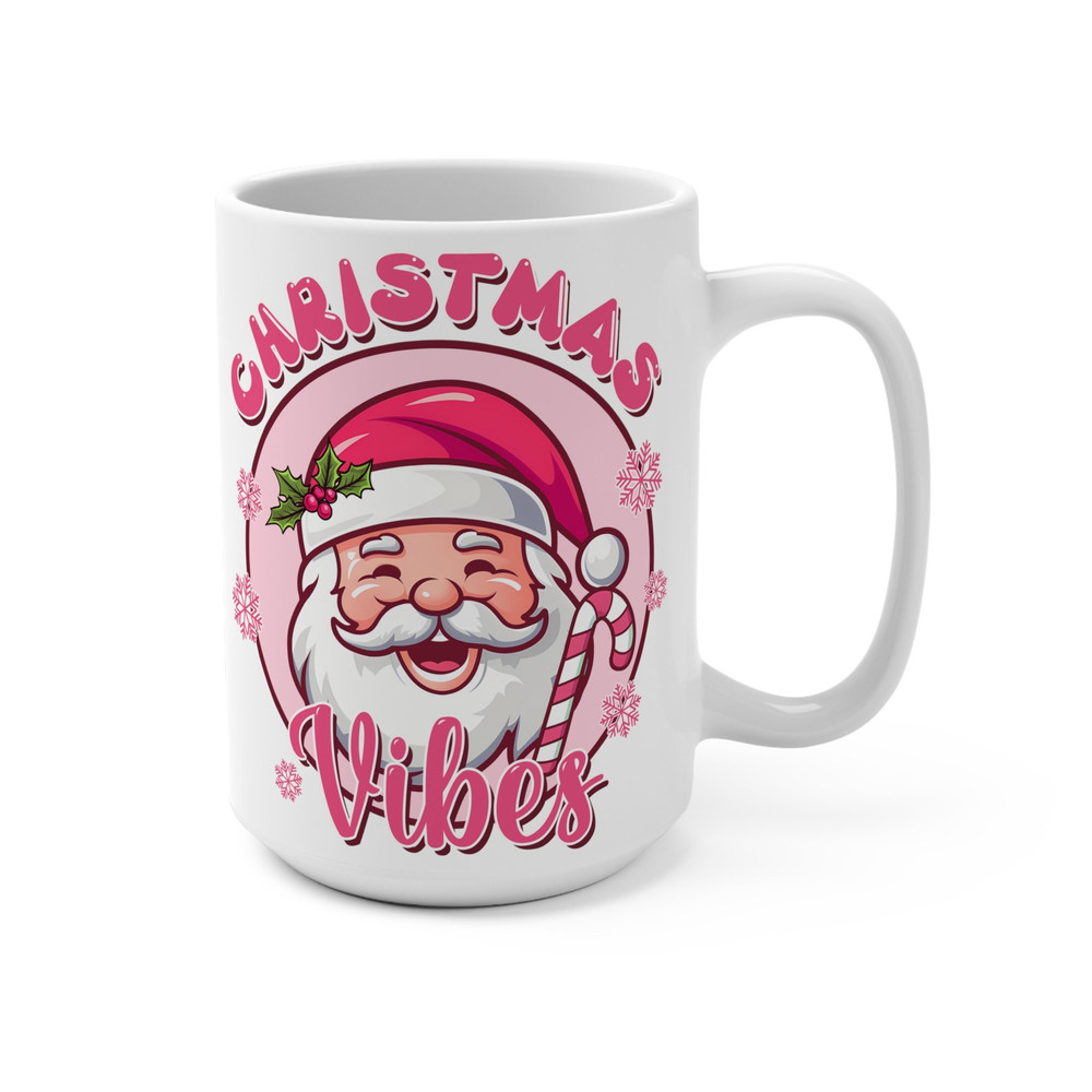 Christmas Vibes Mug, Doodles Mug, Cute Christmas Mug, Festive Mug, Holiday Mug, Cocoa Mug, Hot Chocolate Mug - 1.jpg
