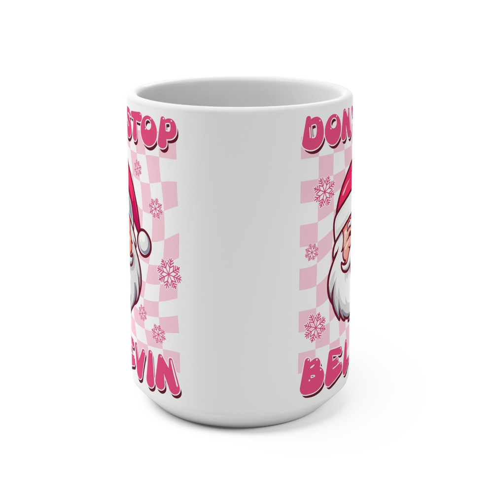 Dont Stop Believing Mug, Christmas Vibes Mug, Doodles Mug, Cute Christmas Mug, Festive Mug, Holiday Mug, Cocoa Mug, Hot Chocolate Mug - 2.jpg