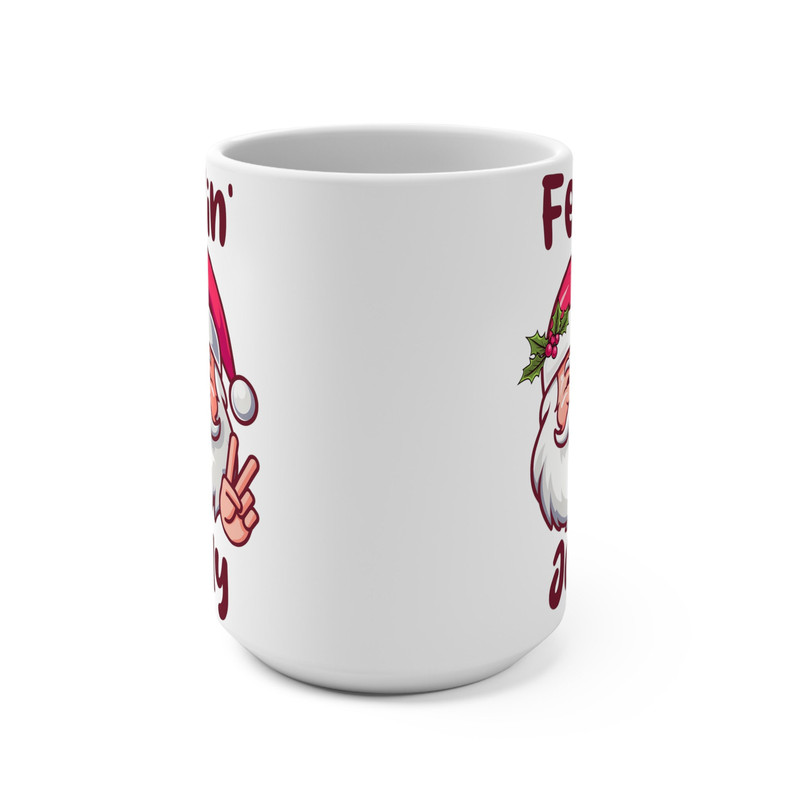 Feeling Jolly Mug, Christmas Vibes Mug, Doodles Mug, Cute Christmas Mug, Festive Mug, Holiday Mug, Cocoa Mug, Hot Chocolate Mug - 2.jpg