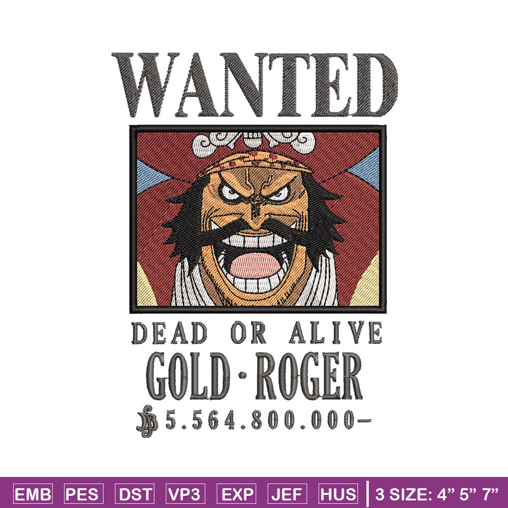 Bounty roger embroidery design, One piece embroidery, Anime design, Embroidery shirt, Embroidery file,Digital download.zip.jpg
