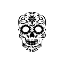 sugar skull svg, sugar skull vector, svg sugar skull image file, cutting files, sugar skull cutting image, sugar skull d