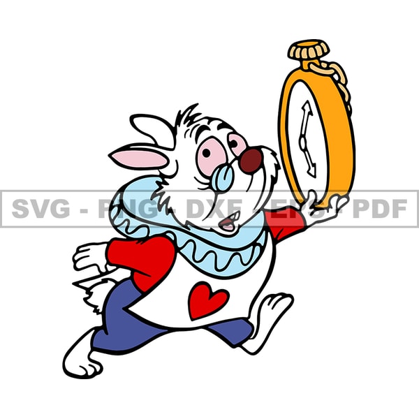 White Rabbit Svg, Alice in Wonderland Svg, Cartoon Customs S | Inspire ...