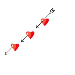 Valentine Arrows Png Printable Image, Valentine Arrows Webp Image, Valentine Arrows Dxf Cut File Commercial Use svg dxf