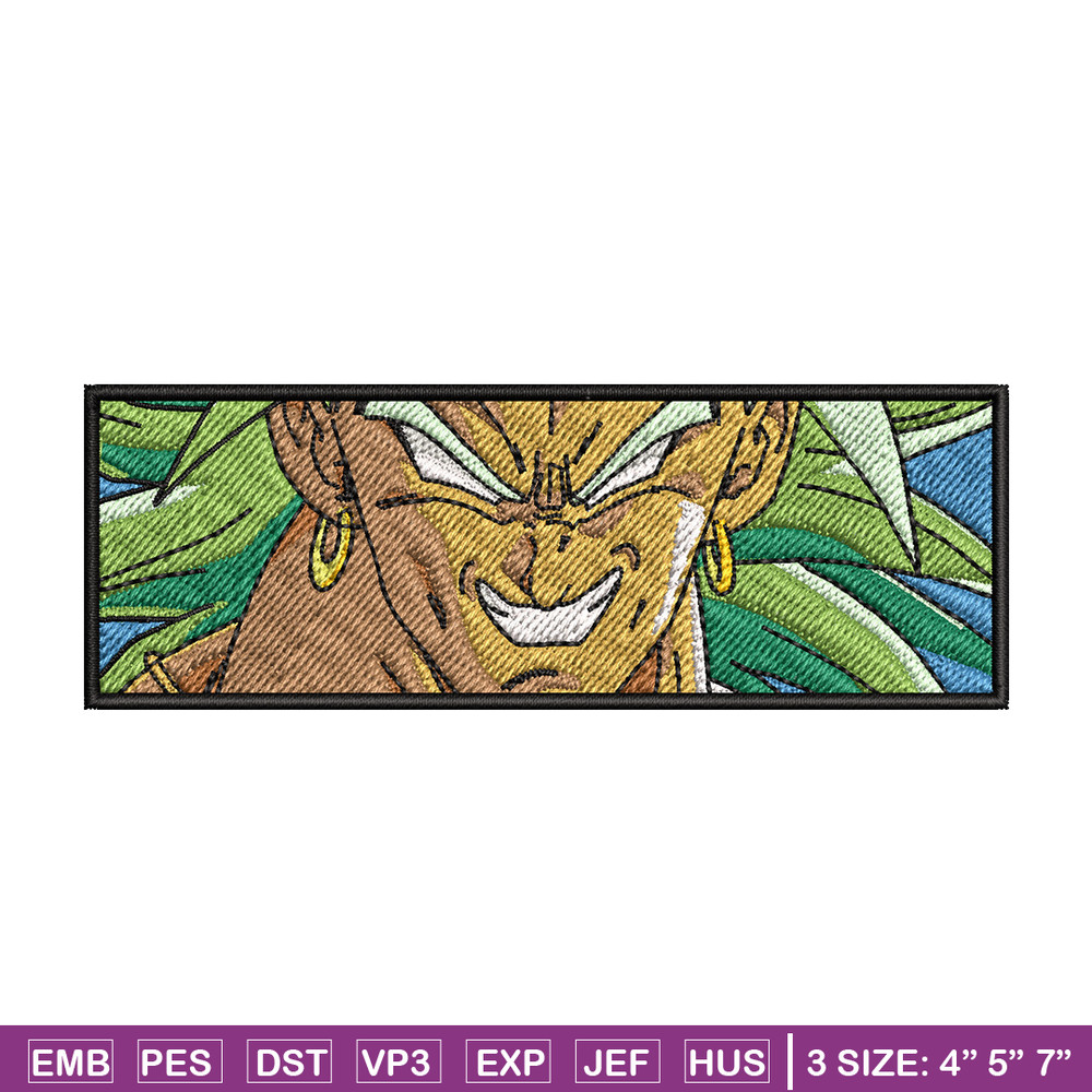 Broly box embroidery design, Dragonball embroidery, Anime design, Embroidery shirt, Embroidery file, Digital download.jpg