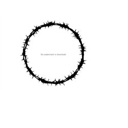 barbed wire wreath cut files, barbed wire wreath image svg, barbed wire wreath silhouette files, barbed wire wreath svg