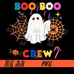 boo crew png, cute ghost halloween png, halloween boo boo crew png