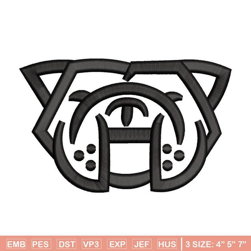 Bull dog embroidery design, Bull embroidery, Embroidery file, Embroidery shirt, Emb design, Digital download.jpg