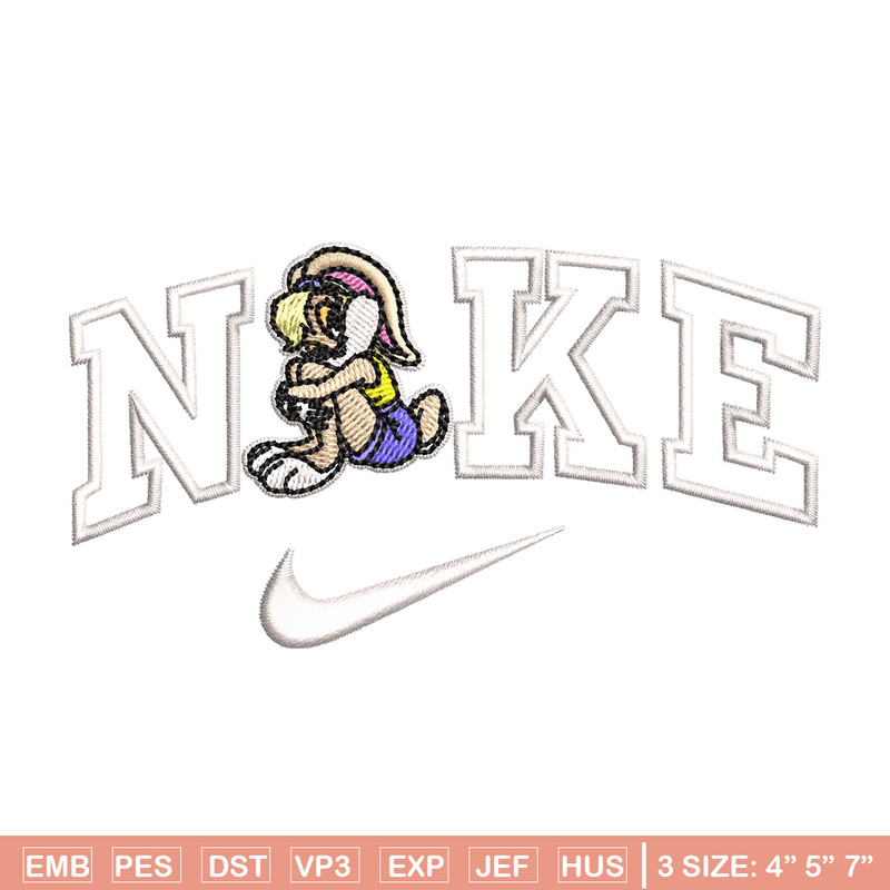 Bunny lady nike embroidery design, Cartoon embroidery, Embroidery file, Embroidery shirt, Emb design, Digital download.jpg
