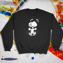 snoopy peanuts cartoon happy cute women&8217s sweatshirt