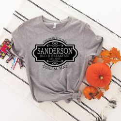 sanderson bed and breakfast shirt, halloween t-shirt, salem ma, children stay free, witch shirt, gift for halloween