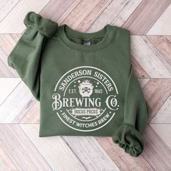 sanderson sisters brewing co sweatshirt, witches brew sweat, salem sweatshirt, halloween women sweater