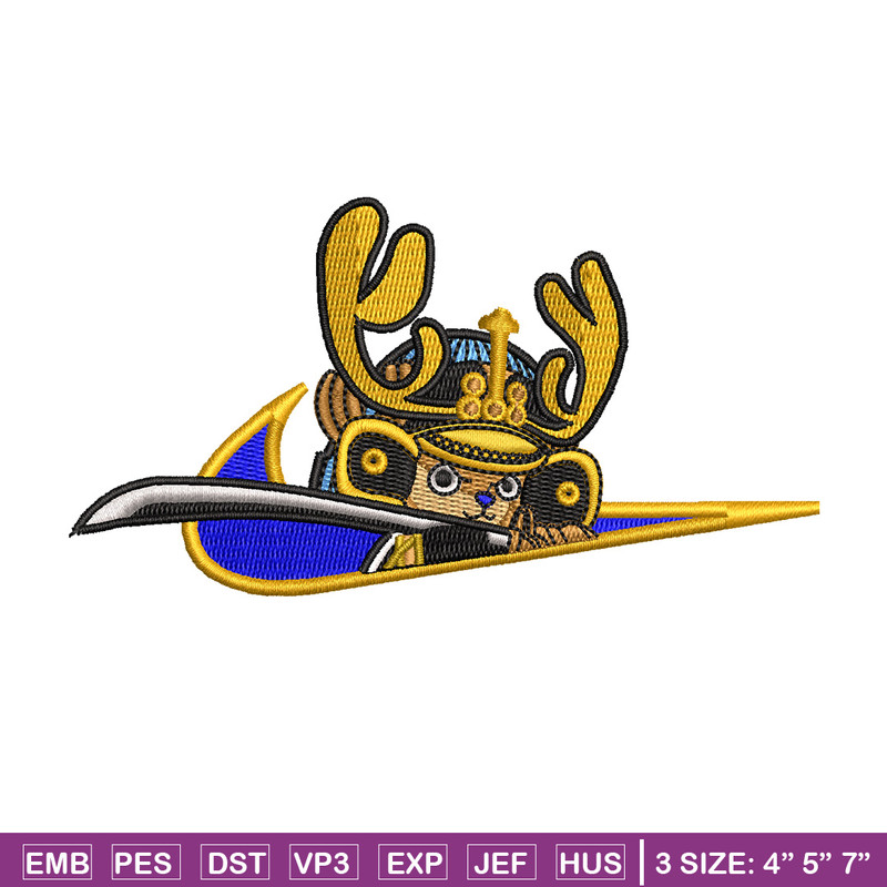 Chopper nike embroidery design, One piece embroidery, Nike design, Embroidery shirt, Embroidery file, Digital download.jpg