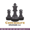 Check mate embroidery design, Chess embroidery, Embroidery file, Embroidery shirt, Emb design, Digital download.jpg