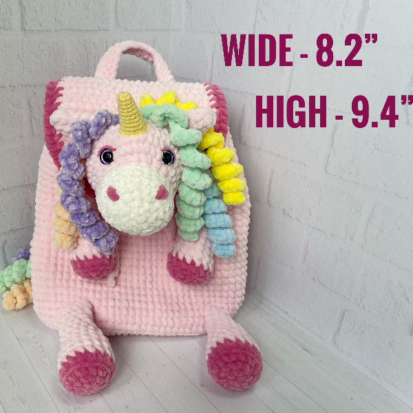 Unicorn Backpack Pattern Crochet Kids Backpack Inspire Uplift unicorn-backpack-pattern-crochet-kids-backpack-inspire-uplift