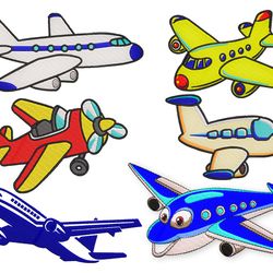 Plane embroidery designs . Airplane machine embroidery design