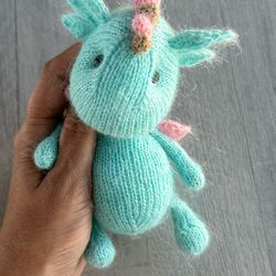Knitted dragon