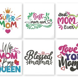 mom embroidery bundle. mom quote mega embroidery design set