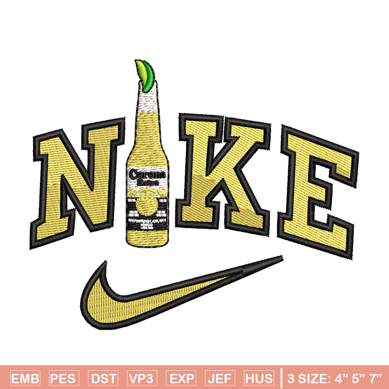 Corona x nike embroidery design, Nike embroidery, Embroidery file, Embroidery shirt, Emb design, Digital download.jpg