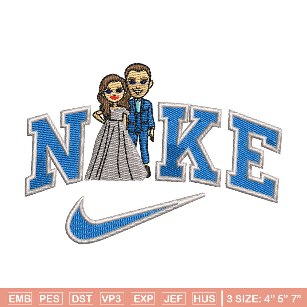 Couple x nike embroidery design, Couple embroidery, Nike design, Embroidery shirt, Embroidery file, Digital download.jpg