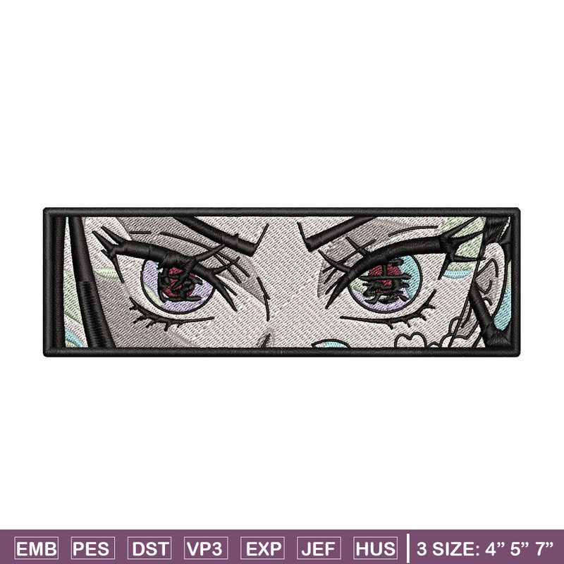 Daki eyes embroidery design, Daki embroidery, Embroidery shirt, Embroidery file, Anime design, Digital download.jpg