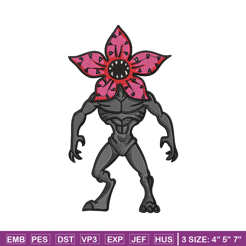 Demogorgon embroidery design, Demogorgon embroidery, Anime design, Embroidery shirt, Embroidery file, Digital download.jpg