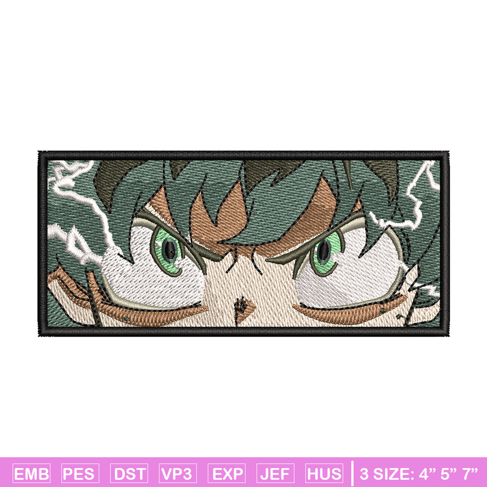 Deku eyes embroidery design, Mha embroidery, Anime design, Embroidery shirt, Embroidery file, Digital download.jpg