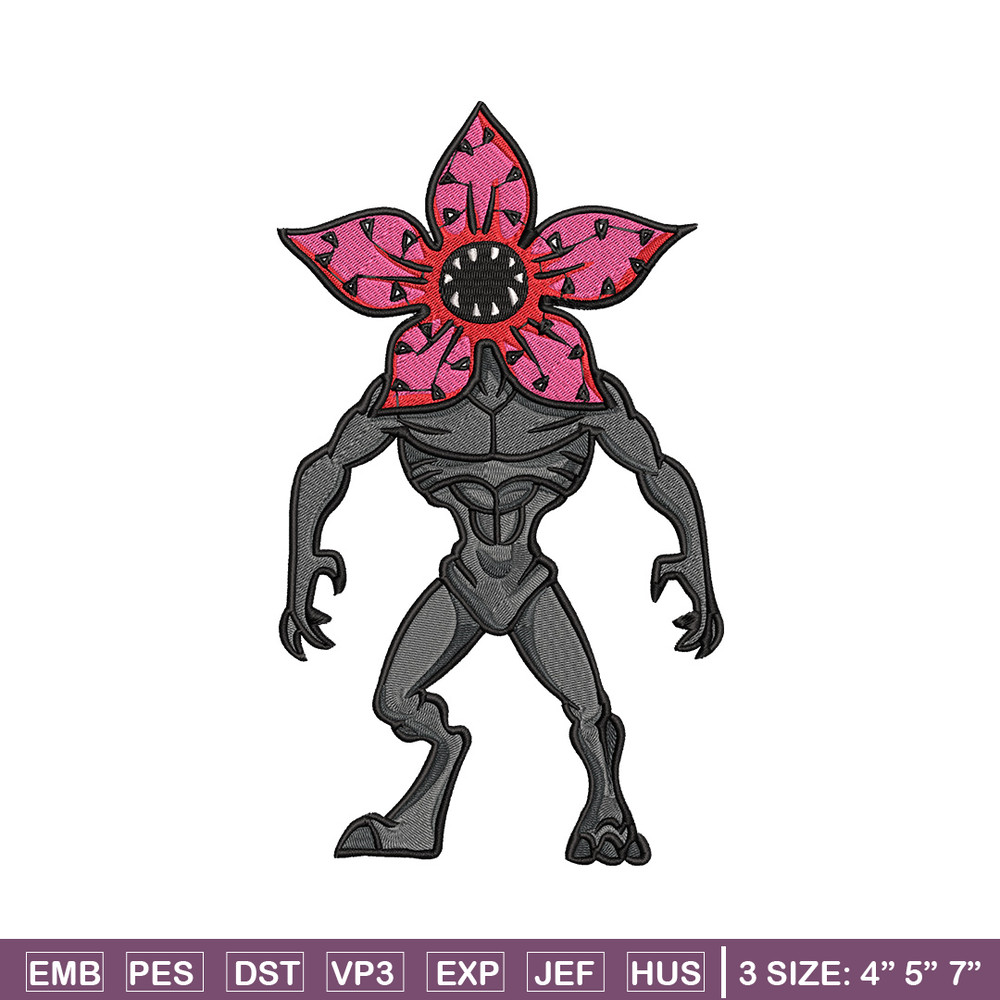 Demogorgon embroidery design, Demogorgon embroidery, Anime design, Embroidery shirt, Embroidery file, Digital download.jpg