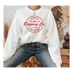 brewing co sweatshirt, valentine sweat, cupid's brewing co sweatshirt, cute valentine's sweater, premium love potions c