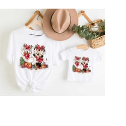 minnie and daisy tee, disney christmas shirt, disney comfort colors shirt, minnie mouse christmas shirt, christmas party