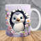 3D Baby Penguin Hole In A Wall Mug Wrap 11oz & 15oz Mug Template, 3D Mug Sublimation Design Mug Wrap Template PNG Instant Digital Download - 1.jpg