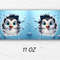 3D Baby Penguin Hole In Blue Wall Mug Wrap 11oz & 15oz Mug Template, Mug Sublimation Design Mug Wrap Template PNG Instant Digital Download - 3.jpg