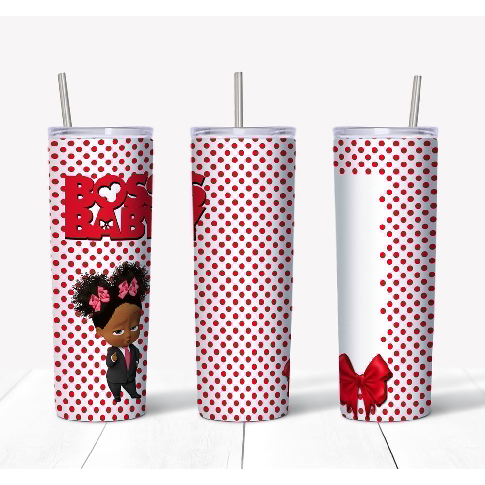 Boss Baby - African American Girl Red Mockup.png