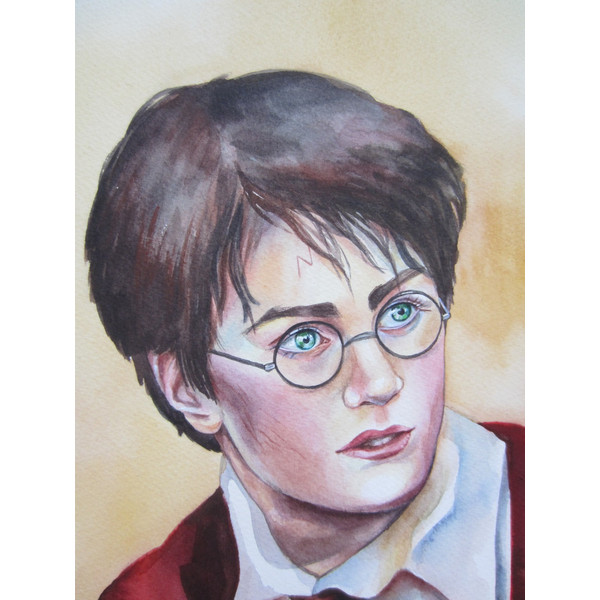 Harry Potter - film actor - bright picture - famous personality - man - portrait - boy - teenager - face - watercolor painting -13.JPG