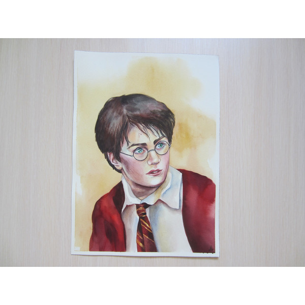 Harry Potter - film actor - bright picture - famous personality - man - portrait - boy - teenager - face - watercolor painting -14.JPG