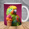 3D Colorful Parrot Ice-Cream Mug Wrap 11oz & 15oz Mug Template, 3D Mug Sublimation Design Mug Wrap Template PNG Instant Digital Download - 1.jpg