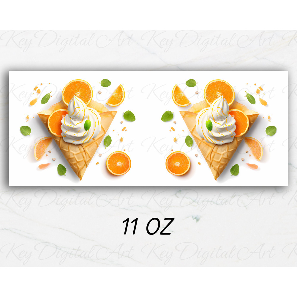 3D Crepes Suzette Oranges Mug Wrap 11oz & 15oz Mug Template, Dessert Mug Sublimation Design Mug Wrap Template PNG Instant Digital Download - 3.jpg