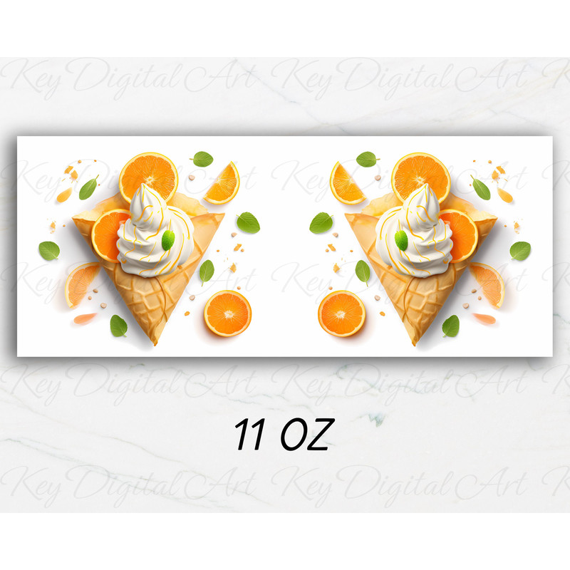3D Crepes Suzette Oranges Mug Wrap 11oz & 15oz Mug Template, Dessert Mug Sublimation Design Mug Wrap Template PNG Instant Digital Download - 3.jpg
