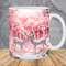 3D Deer Pink Forest Mug Wrap 11oz & 15oz Mug Template, 3D Animal Mug Sublimation Design Mug Wrap Template PNG Instant Digital Download - 1.jpg