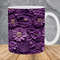 3D Embroidered Lace Purple Flowers Mug Wrap 11oz & 15oz Mug Template, Mug Sublimation Design Mug Wrap Template PNG Instant Digital Download - 1.jpg