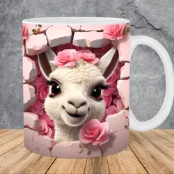 3d metal frog flowers mug