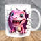3D Pink Dinosaur In A Hole Mug Wrap 11oz & 15oz Mug Template, Dinosaur Mug Sublimation Design Mug Wrap Template PNG Instant Digital Download - 1.jpg