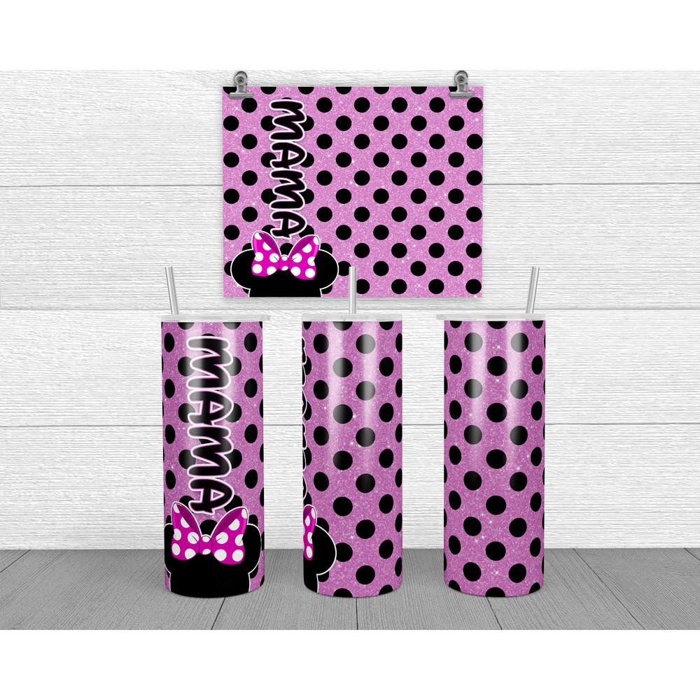Mama - Minnie Mouse Pink Glitter Mockup.png