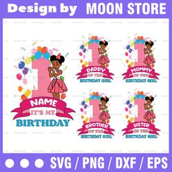 Personalized Name Age Family Of Birthday Girl Png, Gracie's Corner Png, Custom Gracie's Corner Birthday Girl, Digital Do