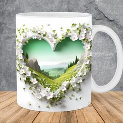 3d squirrel winter forest mug